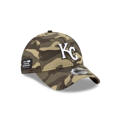 Kansas City Royals Gorra | New Era MLB Armed Forces Weekend 9twenty Adjustable Cap Mexico - Verdes